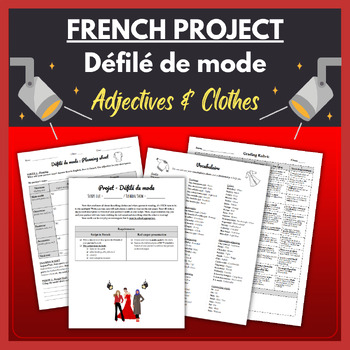 Preview of PROJET - Défilé de mode ✨ French Fashion Show Project // Clothes Unit