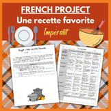 PROJET - Recipe Project in French // Food unit + impératif
