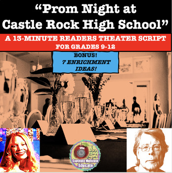 Preview of PROM NIGHT AT CASTLE ROCK HIGH SCHOOL, READERS' THEATER SCRIPT, read aloud,