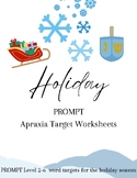 PROMPT Holiday Worksheets