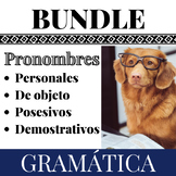 PRONOMBRES Spanish Pronouns Explained BUNDLE Worksheets an