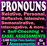 PRONOUNS. Personal, Possessive, Relative. Self-Checking EA