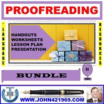 Preview of PROOFREADING - EDITING YOUR WRITING: BUNDLE