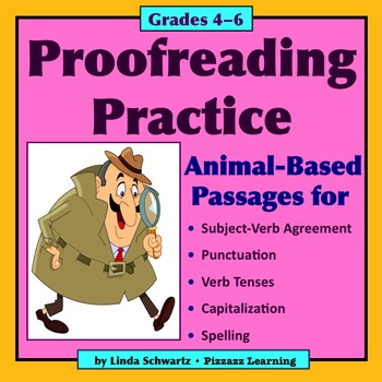 Preview of PROOFREADING PRACTICE • Animal-Based Passages