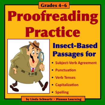 Preview of PROOFREADING PRACTICE: INSECTS • GRADES 4–6