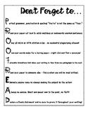 PROOFREADING TIPS FOR STUDENTS *FREE PRINTABLE*