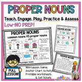 PROPER Nouns Lesson | Printable Worksheets | Anchor Chart 