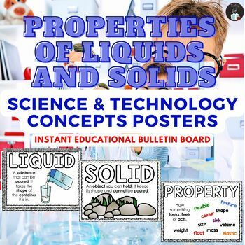 GRADE 2 PROPERTIES OF LIQUIDS & SOLIDS POSTERS - 2022 ONTARIO SCIENCE