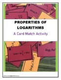 PROPERTIES OF LOGARITHMS -MATCHING CARDS
