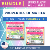 PROPERTIES OF MATTER | Science Classic Word Wall Bundle [USA]