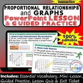 PROPORTIONAL RELATIONSHIPS & GRAPHS PowerPoint Lesson AND 