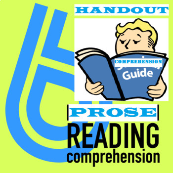 Preview of READING COMPREHENSION GUIDE: HANDOUTS