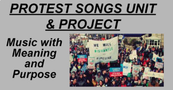Preview of PROTEST SONGS UNIT (GOOGLE SLIDES/LESSONS/PROJECT)