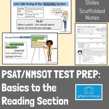 Preview of PSAT/NMSQT Test Prep: The Basics to the Reading Section Slides and Note Sheet