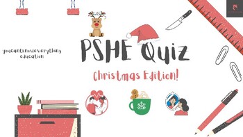 Preview of PSHE Christmas Quiz