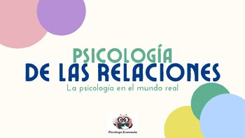 Preview of PSICOLOGÍA DE LAS RELACIONES