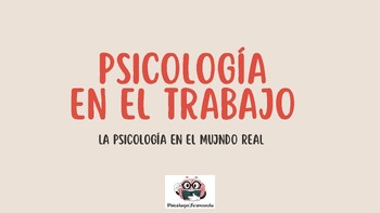 Preview of PSICOLOGÍA EN EL TRABAJO