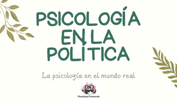 Preview of PSICOLOGÍA EN LA POLÍTICA