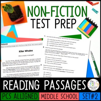 Preview of Informational Text Paired Reading Passages | PDF & Digital | PSSA Test Prep