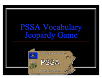 Preview of PSSA Vocabulary Jeopardy