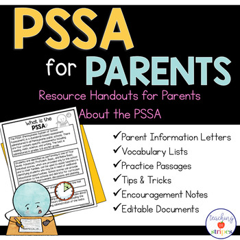 Preview of PSSA for Parents: Resource Handouts for Parents About PSSA
