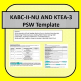PSW Kaufman (KABC-II-NU/KTEA-3) Template