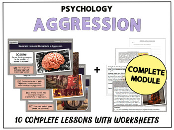 Preview of PSYCHOLOGY OF AGGRESSION [COMPLETE MODULE]