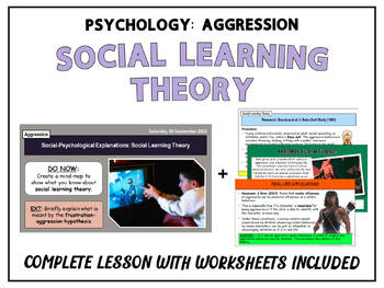 Preview of PSYCHOLOGY OF AGGRESSION: Social Learning Theory