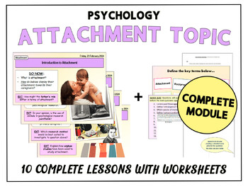 Preview of PSYCHOLOGY OF ATTACHMENT [COMPLETE MODULE]