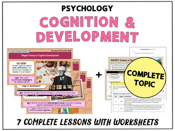 Preview of PSYCHOLOGY OF COGNITION AND DEVELOPMENT [COMPLETE MODULE]