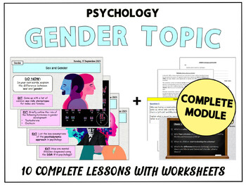 Preview of PSYCHOLOGY OF GENDER [COMPLETE MODULE]