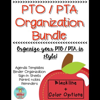 Preview of PTO / PTA Organization Binder [100% EDITABLE!]