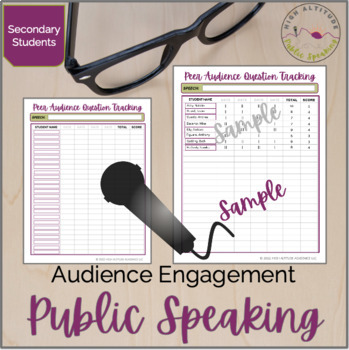 Preview of PUBLIC SPEAKING Audience Engagement Tracking & Score Conversion