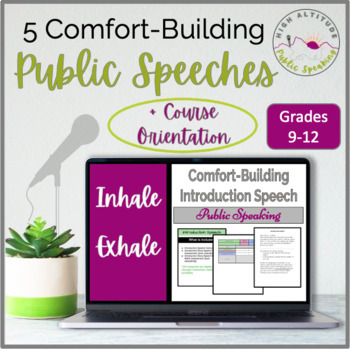 Preview of PUBLIC SPEAKING Confidence-Building Speeches (5) + Course Orientation