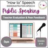 PUBLIC SPEAKING Demonstration Speech - Teacher Evaluation 