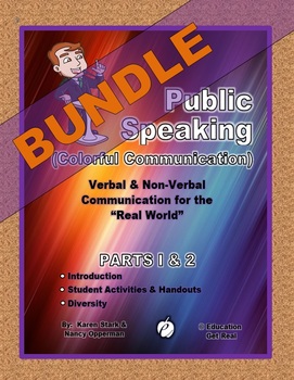 Preview of PUBLIC SPEAKING / SPEECH – "Parts 1 & 2"  BUNDLE