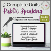 PUBLIC SPEAKING Speech Presentations (3) + Lectures and St