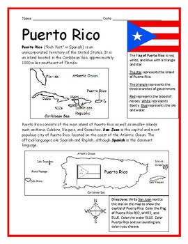 Puerto Rico Flag Map and Meaning