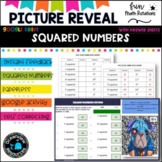 PUG DOG Picture reveal  Square Numbers- Google Drive Activ