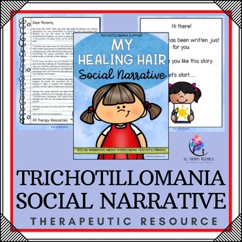 Preview of PULLING HAIR OUT Social Narrative Story - Trichotillomania Support Resource
