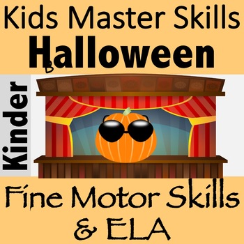 Preview of Halloween Fine Motor and ELA Rhyming Activity - PUMPKIN POETS!