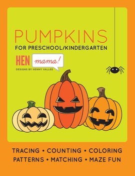PUMPKINS for Preschool/Kindergarten Skills by HenMama Designs | TpT