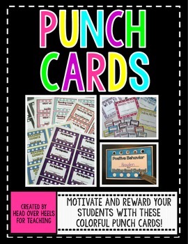 Preview of PUNCH CARDS {Motivate & Reward Your Students}