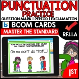 Punctuation Assessment CCSS L.1.2.B  BOOM CARDS Distance Learning