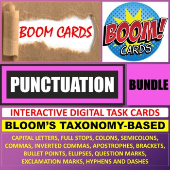 Preview of PUNCTUATION: BOOM CARDS - BUNDLE