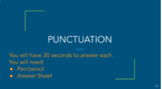 PUNCTUATION MULTI-DAY BUNDLE FOR MIDDLE & HIGH SCHOOL | DI