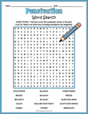 PUNCTUATION Word Search Puzzle Worksheet Activity