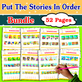 PUT THE STORIES IN ORDER, 4, 5, 6 SEQUENCING PICTURES, dangerous situation, ABA