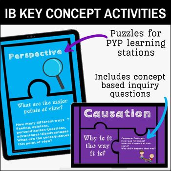 Preview of PYP IB Key Concepts Center Activites