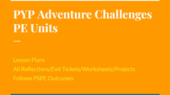 Preview of PYP Physical Education Adventure Challenges Unit Bundle